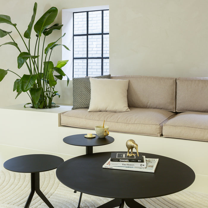 Spinder Design bijzettafel Daley High - zwart - Ø 38