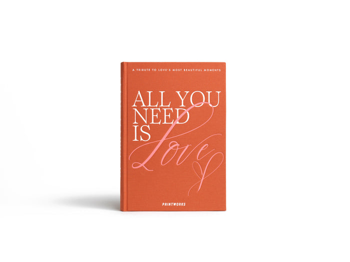Printworks Fotoboek - All You Need is Love - Oranje