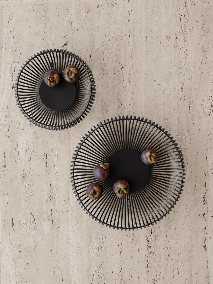 Lito Schaal Black Small | Zwart | Staal