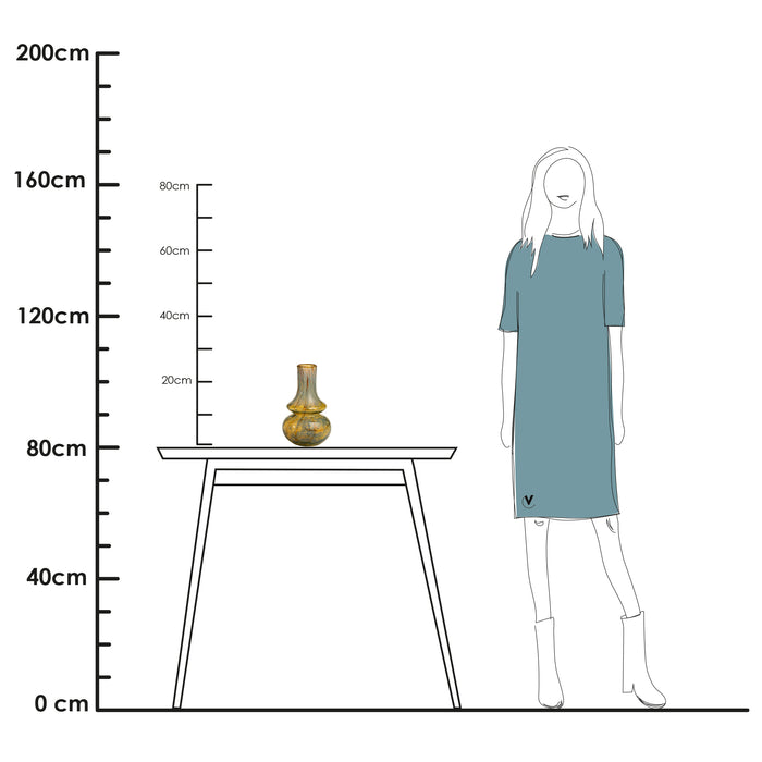 Vase The World Yala Elite cristales Ø16 x H25 cm