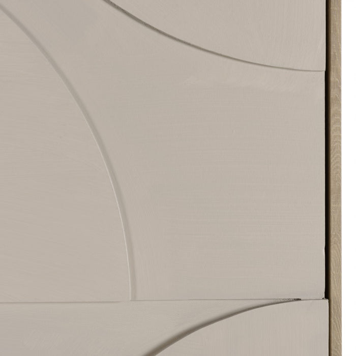 HOMER - Décoration murale 83x123cm formes abstraites beiges en relief