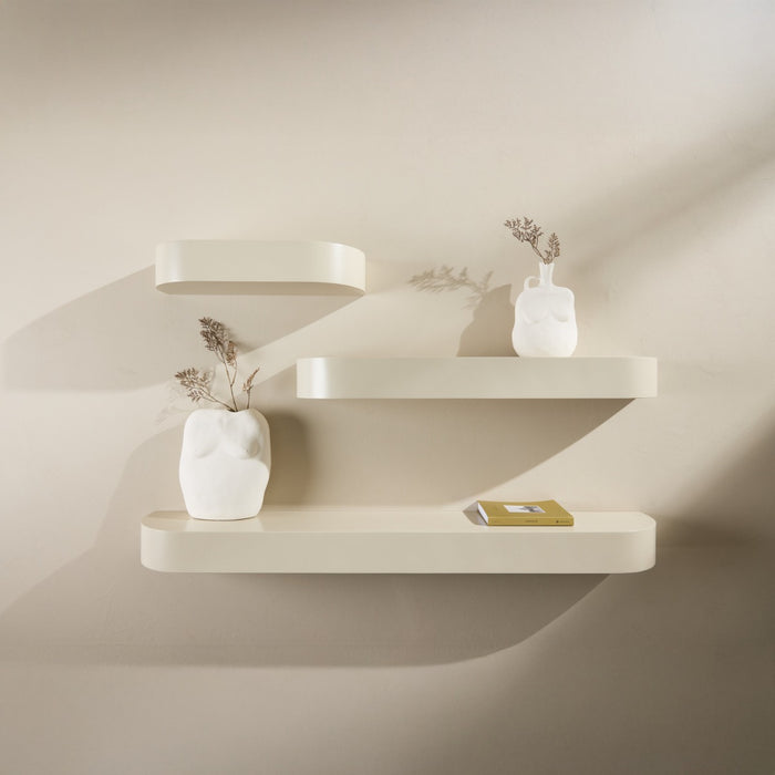 Fjôrd - Wandplanken Set van 3 - Beige - Glow