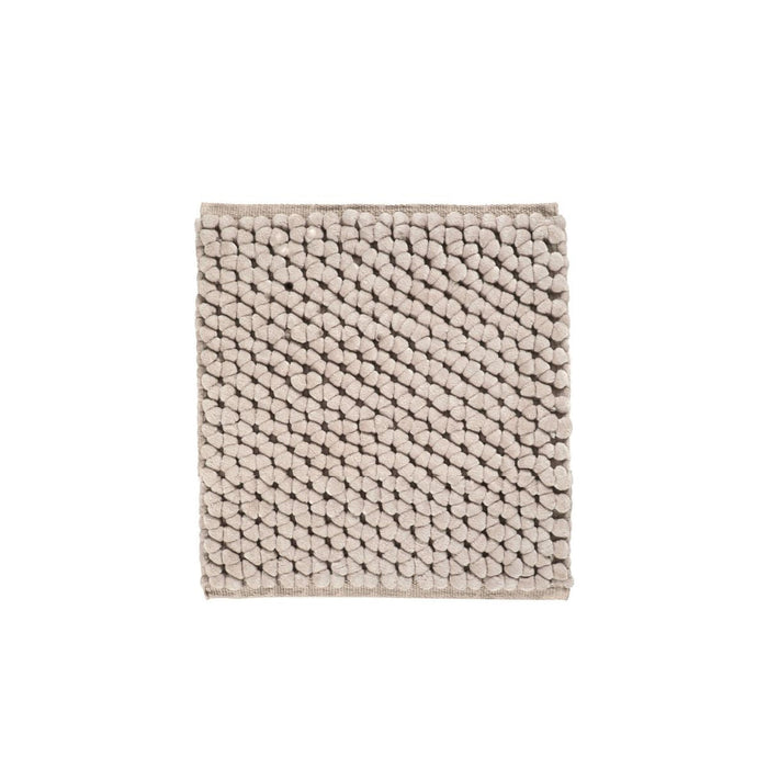 Onyx Badmat Greige | 60 x 60 cm | Beige | Grijs | Polyester | Katoen