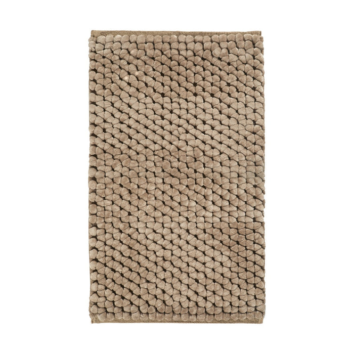Onyx Badmat Sand | 60 x 60 cm | Beige | Polyester | Katoen