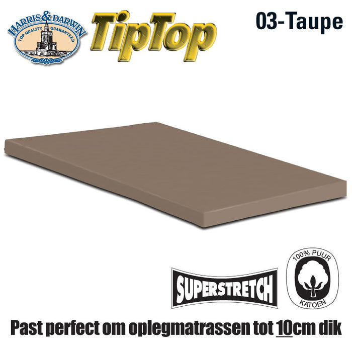 Harris&Darwin - Hoeslaken - Jersey - Taupe - 140x200cm