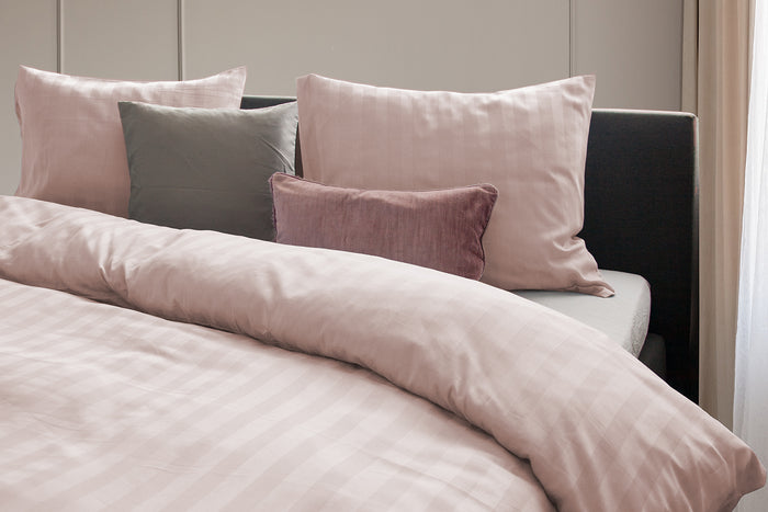 Eleganzzz Dekbedovertrek Hotel Kwaliteit Satijn Streep blush
