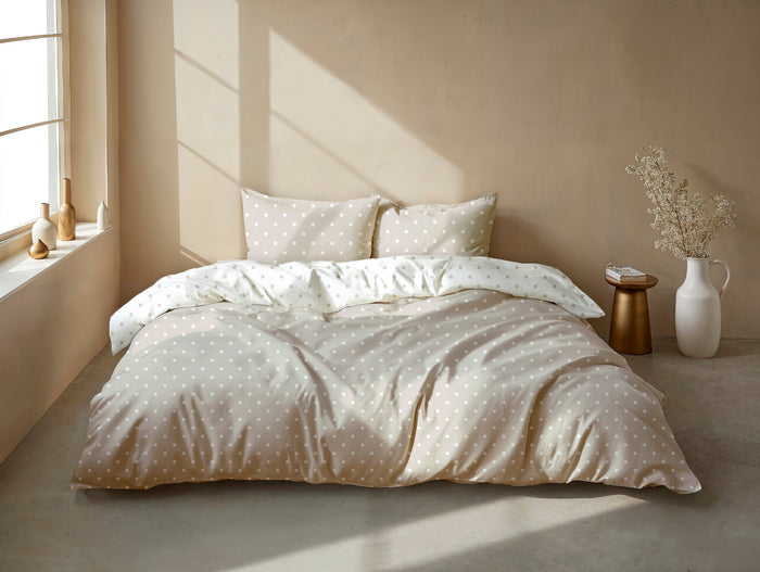 Zo Home Dekbedovertrek Katoen Punta di Cotone - warm sand