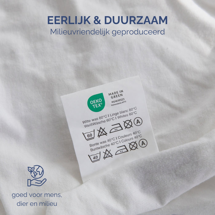 Harris&Darwin - Hoeslaken - Jersey - Wit - 180x200cm