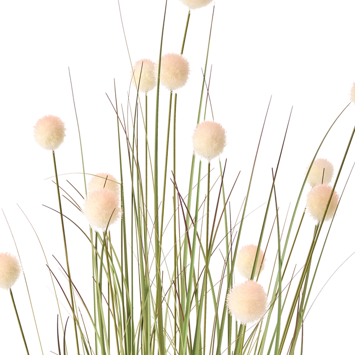 Beliani-POMPOM GRASS-Kunstplant-Groen|Bruin-120 cm-Synthetisch