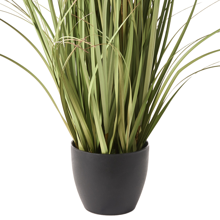 Beliani-POMPOM GRASS-Kunstplant-Groen|Bruin-120 cm-Synthetisch