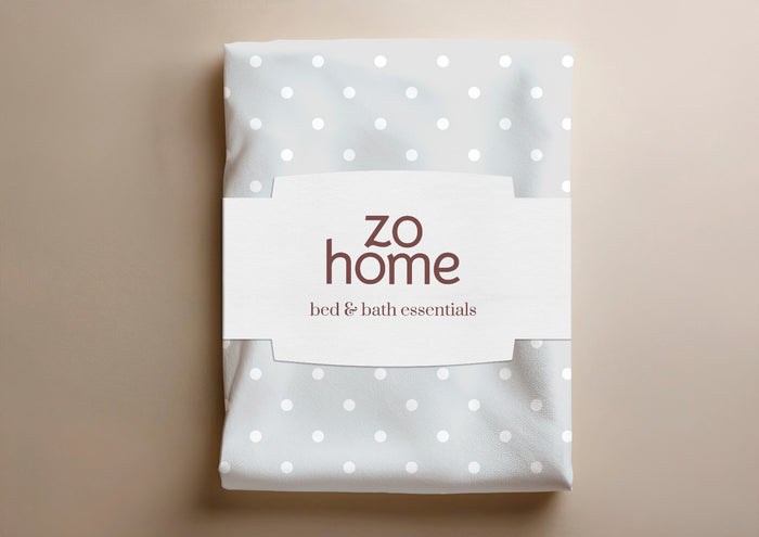 Zo Home Dekbedovertrek Katoen Punta di Cotone - stone grey