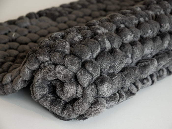 Onyx Badmat Dark Grey | 60 x 100 cm | Grijs | Polyester | Katoen