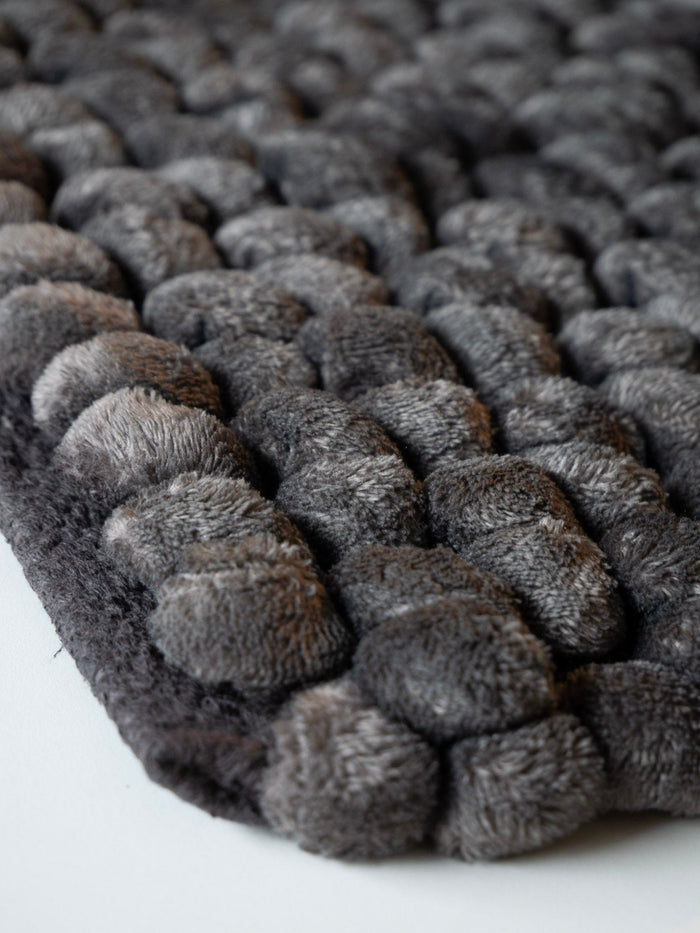 Onyx Badmat Dark Grey | 60 x 100 cm | Grijs | Polyester | Katoen