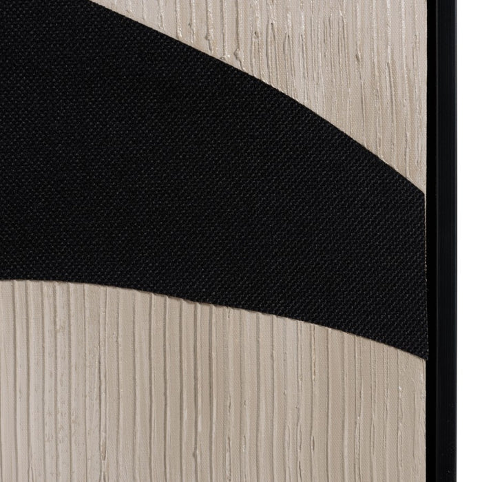 HOMER - Décoration murale 83x123cm formes abstraites n°1, cadre noir