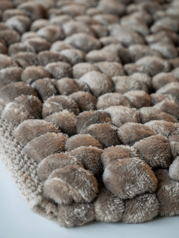 Onyx Badmat Almond | 80 x 160 cm | Bruin | Polyester | Katoen