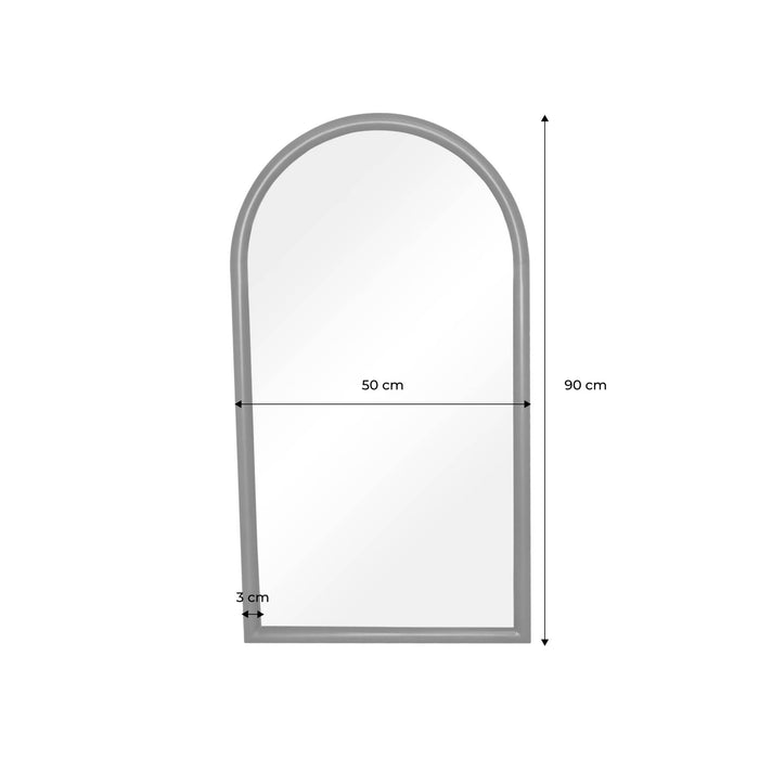 sweeek - Spiegel met boogvorm van grenenhout