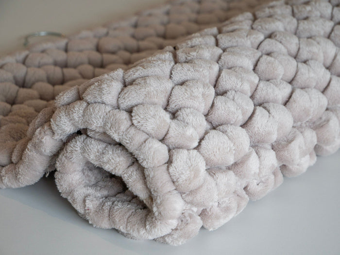 Onyx Badmat Greige | 80 x 160 cm | Beige | Grijs | Polyester | Katoen