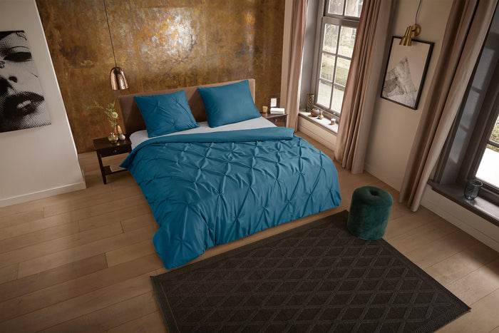 Pure Dekbedovertrek Micropercal Elegance - petrol