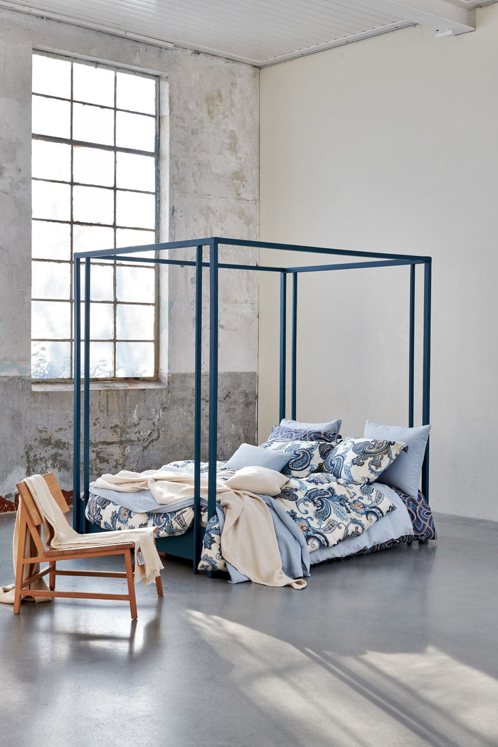 Pure 66 Kussensloop Powder Blue | 60 x 70 cm | Blauw | Katoen | Hennep