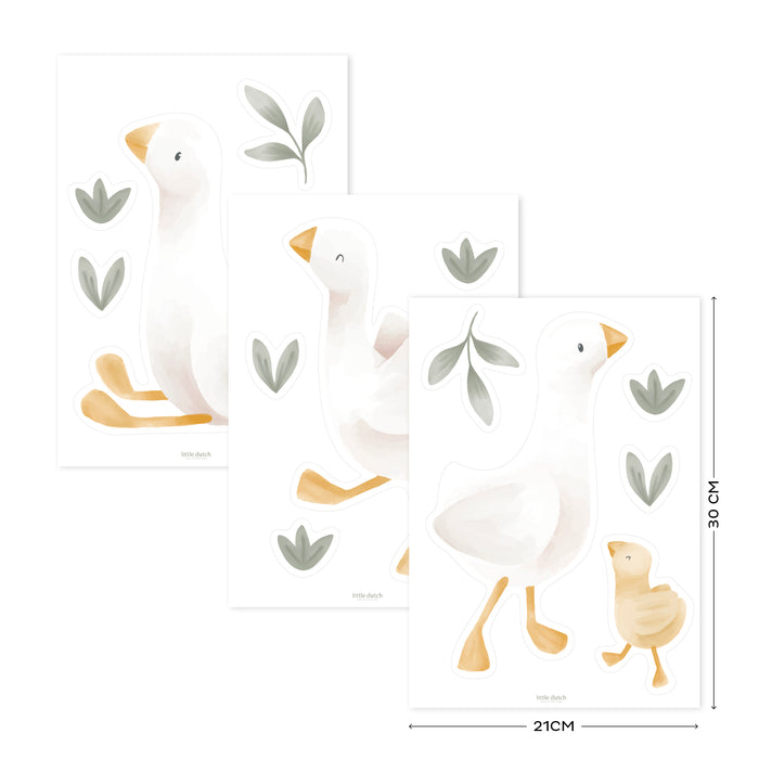 Little Dutch Little Goose Muurstickers - 29.7x21cm - Dieren en Ganzen