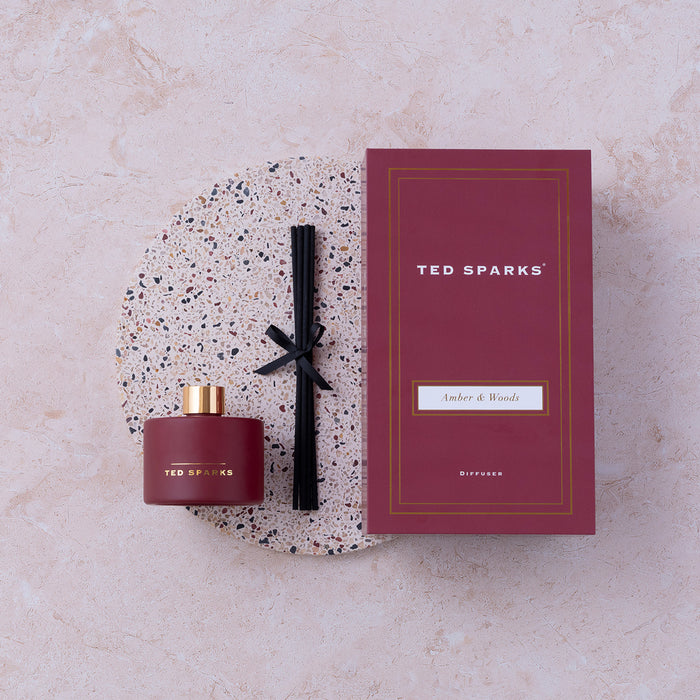 Ted Sparks - Geurstokjes Diffuser - Amber & Woods
