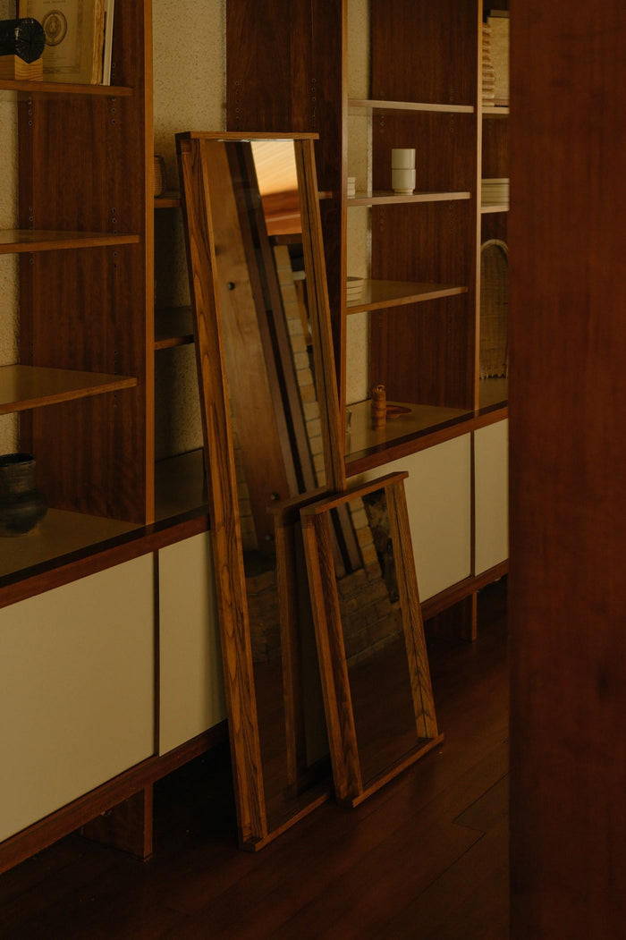 Symmetry spiegel Large Honey Ash Wood