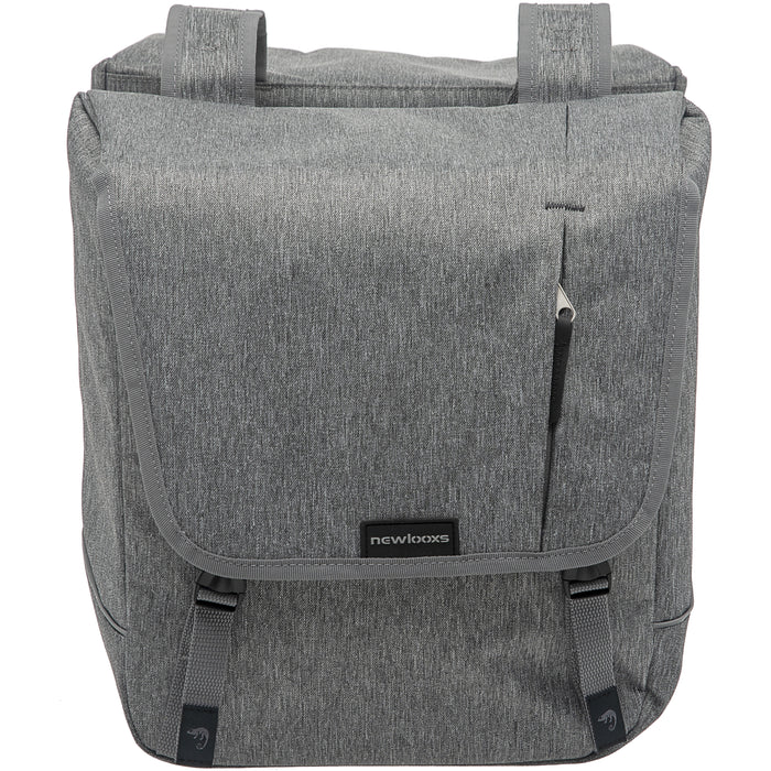 New Looxs | Dubbele fietstas | 32 liter - 35 x 35 x 15 cm - Grijs
