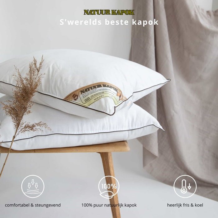 NachtrustOnline - Kapok Kussen- 70x60cm