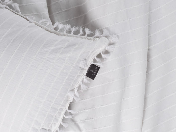 LINNICK Dekbedovertrek Katoen Renforcé Estina - off white