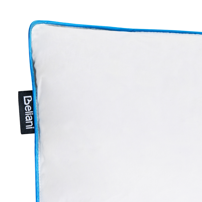 Beliani-ANETO-Hoofdkussen 3 vakken-Wit-80 x 80 cm-Laag-Eendenveren