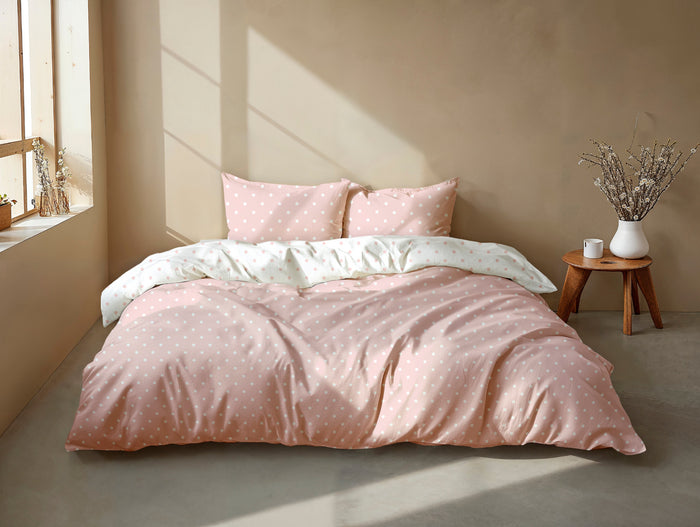 Zo Home Dekbedovertrek Katoen Punta di Cotone - crystal pink