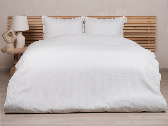 LINNICK Dekbedovertrek Katoen Renforcé Estina - white