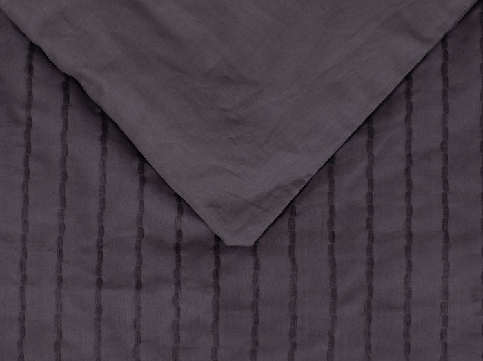 LINNICK Dekbedovertrek Katoen Renforcé Estina - anthracite