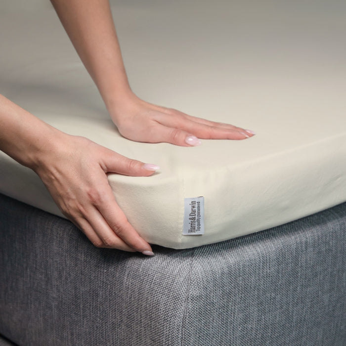 Harris&Darwin - Hoeslaken - Jersey - Crème - 200x220cm