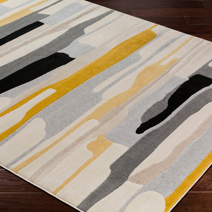 by fonQ Pincel Vloerkleed 120 x 170 cm - Okergeel