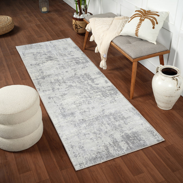 by fonQ Blend Vloerkleed Loper 80 x 220 cm - Grijs