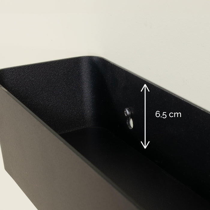 Spinder Design Multi 3 Wandkapstok H 13 cm - Zwart