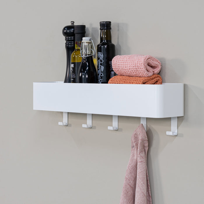 Spinder Design Multi 5 Wandkapstok H 13 cm - Wit