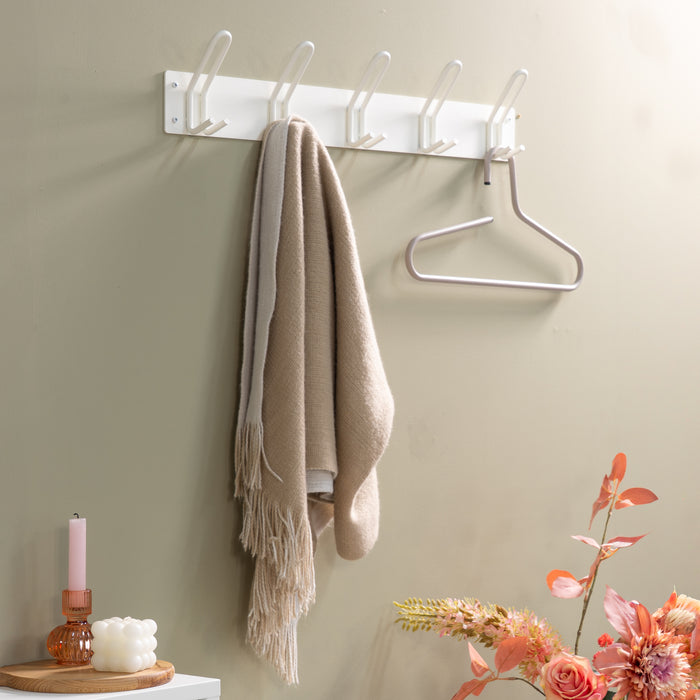 Spinder Design Miles 5 Wandkapstok - Wit