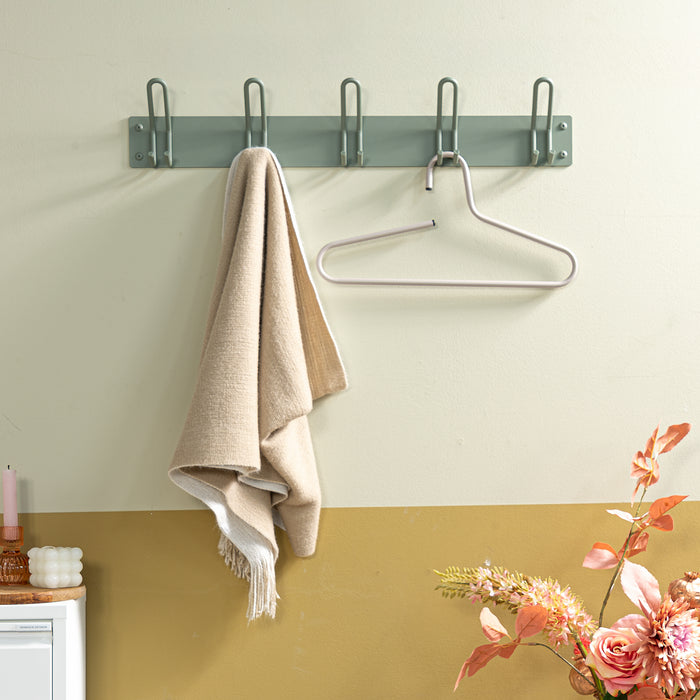 Spinder Design Miles 5 Wandkapstok - Dusty Green
