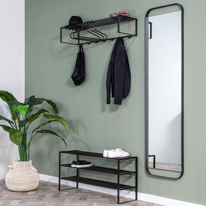 Spinder Design Rex 2 XL (100 cm) Wandkapstok - Zwart