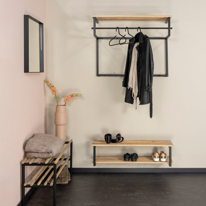 Spinder Design RIZZOLI XL (100 cm) Wandkapstok - Zwart | Eiken