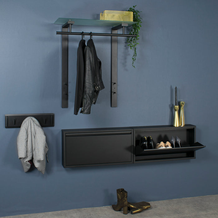 Spinder Design Dutch Wandkapstok - Zwart