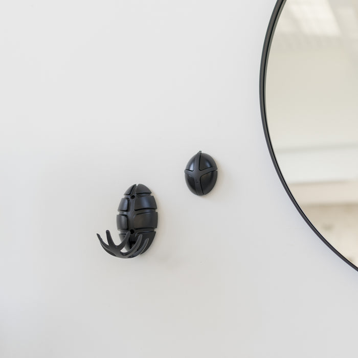 Spinder Design Bug Wandkapstok - Zwart