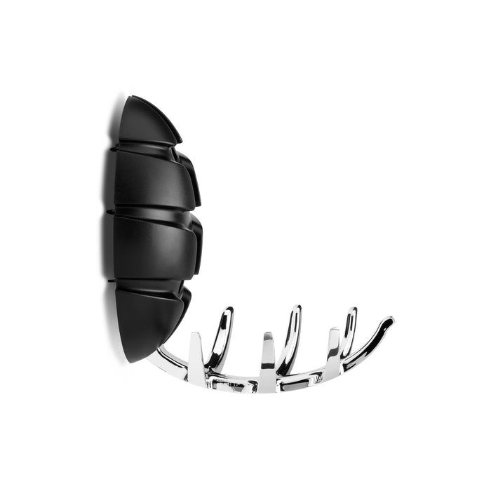 Spinder Design Bug Wandkapstok - Zwart / Zilver