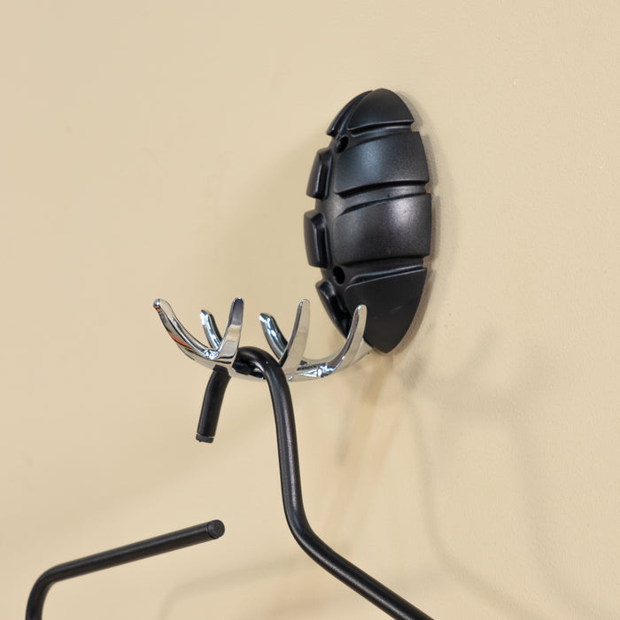 Spinder Design Bug Wandkapstok - Zwart / Zilver