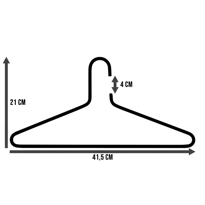 Spinder Design Senza 6 Kledinghanger 3 st. - Zwart