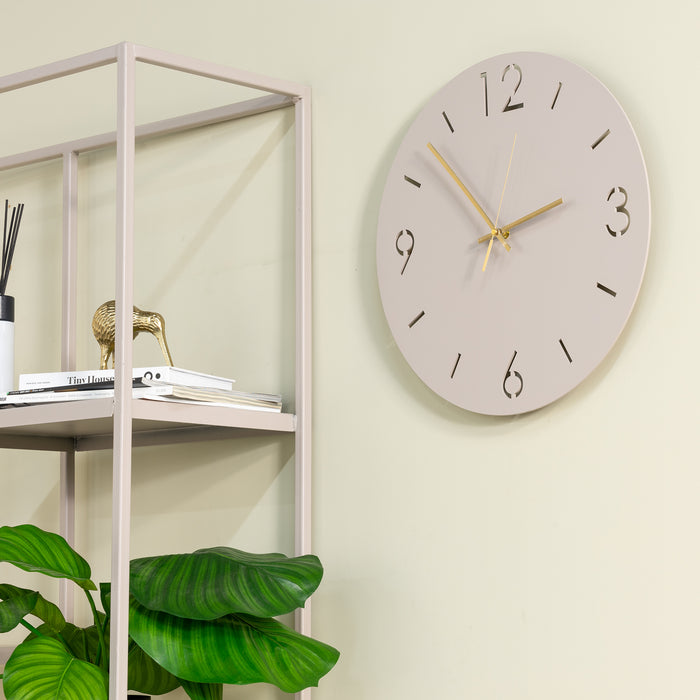 Spinder Design Time Wandklok Ø 40 cm - Silky Taupe