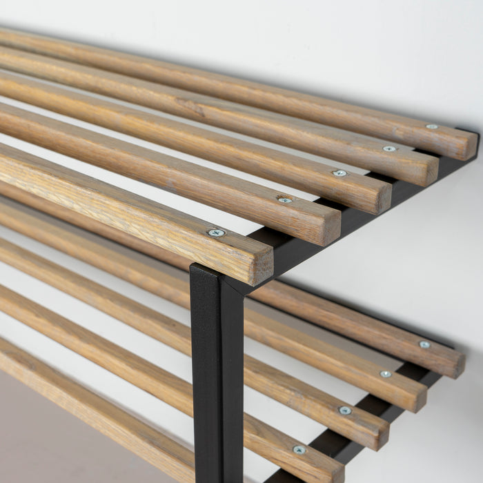 Spinder Design Rizzoli | Marco XL (100 cm) Schoenenrek - Zwart | Eiken