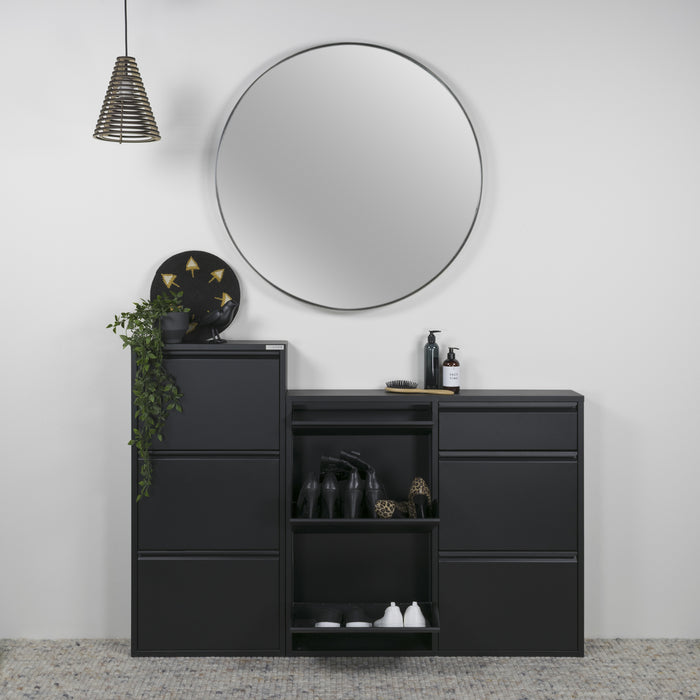 Spinder Design Billy 6 Schoenenkast - Zwart